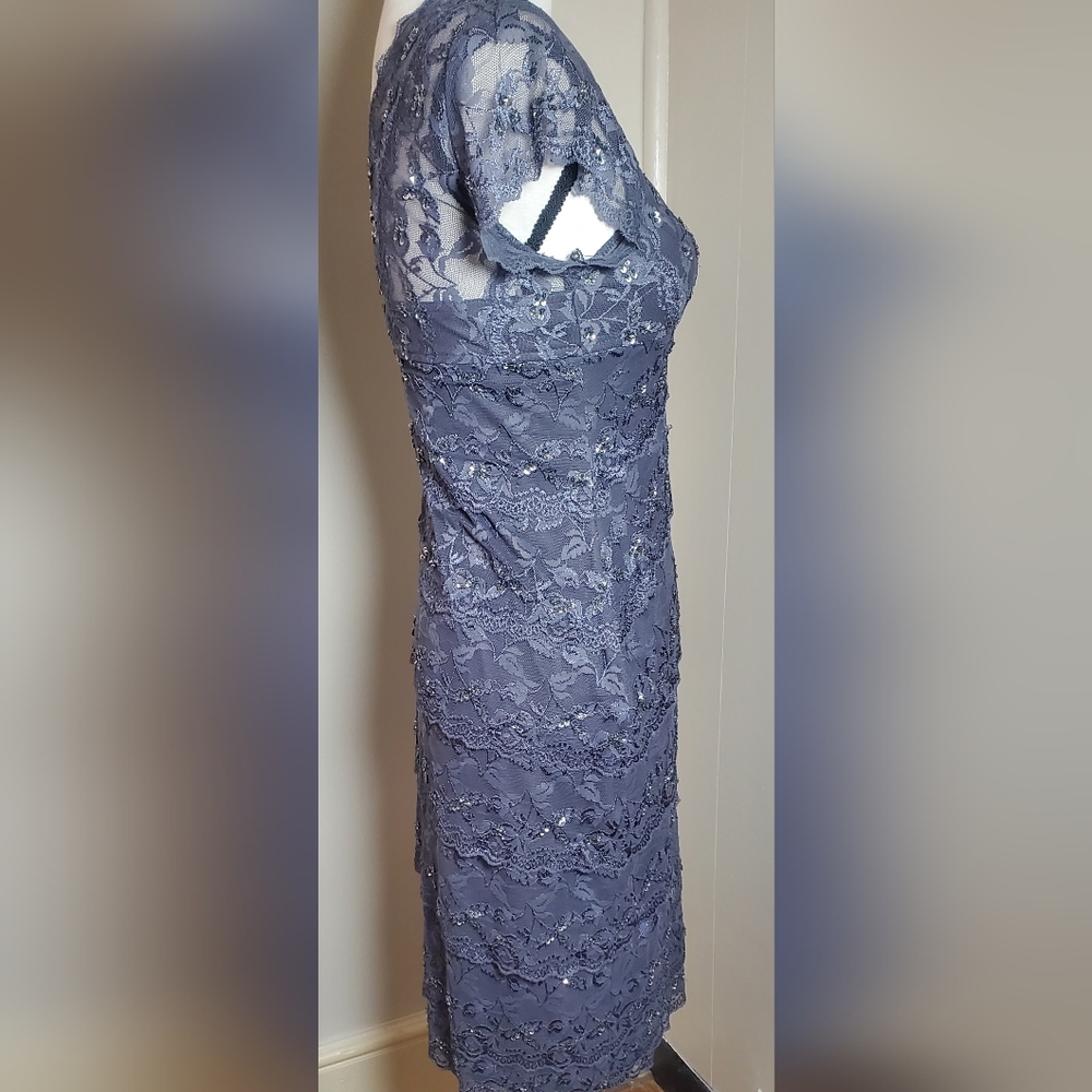 Marina Size 4 Sequin Bodycon Party Cocktail Dress - Picture 8 of 13
